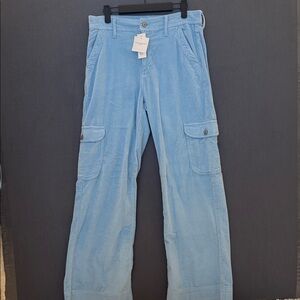 American Eagle Outfitters Light Blue Wide Leg Pants